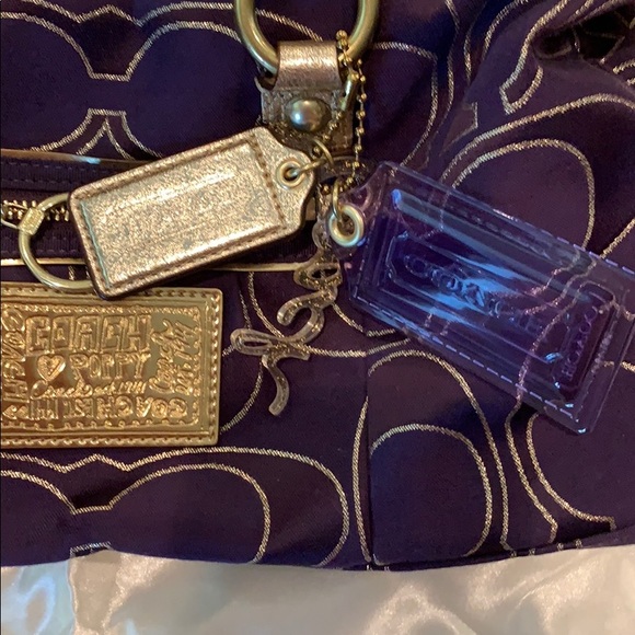 Brand new authentic coach and poppy purple purse - Picture 6 of 6